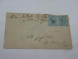 1862 Confederate Envelope with Davis Stamps - 1 of 3