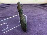 Three Excellent 1800's Brass and Copper Powder Flasks - 4 of 12