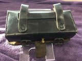 Civil War Period Leather Carbine Cartridge Box With Wood Block Insert (Reproduction) - 2 of 4