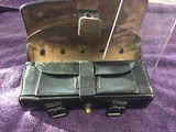 Civil War Period Leather Carbine Cartridge Box With Wood Block Insert (Reproduction) - 3 of 4