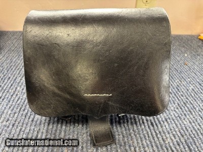 Civil War 1855 model Leather Cartridge Box with Metal Tins (Reproduction)