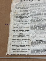 Collection of Original Civil War Period Newspapers - 8 of 10