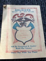 “Soldier Wit & Humor “, A Unique WWI Veteran Relic - 2 of 6