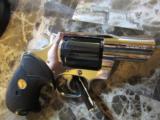 Colt Detective Special .38 +P Colt Custom Factory Pinto Nickel w/Blue Cylinder - 1 of 15