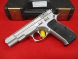 CZ-USA CZ 75B Stainless 9mm Ambi Safety Like New in Box - 1 of 13