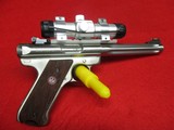Ruger Mk III Hunter 22 LR S/S pistol w/box, red dot scope - 7 of 15