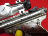 Ruger Mk III Hunter 22 LR S/S pistol w/box, red dot scope - 3 of 15