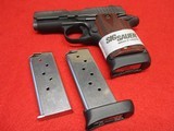 Sig Sauer P938 Siglite NS, Rosewood Grips, Exc. Cond w/box, manual, spare mags, holsters - 13 of 14