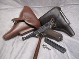 DWM P.08 Military Luger 1917 9mm matching #s, 2 holsters, 2 mags - 1 of 15