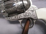 Pietta Taylor's 1873 Outlaw Gang 357 Magnum Nickel Engraved 4.75” w/Original Box - 9 of 15