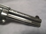 Pietta Taylor's 1873 Outlaw Gang 357 Magnum Nickel Engraved 4.75” w/Original Box - 5 of 15