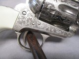 Pietta Taylor's 1873 Outlaw Gang 357 Magnum Nickel Engraved 4.75” w/Original Box - 4 of 15