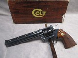 Colt Python 357 Magnum 8” Blued w/original box - 1 of 15