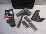 Sig Sauer P938 9mm Siglite NS, w/box, manual, spare mags, holsters - 1 of 15