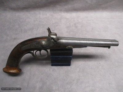 Josef Kirner of Pesten Austro-Hungarian Double Barrel Caplock Pistol .50 caliber Muzzle Loader