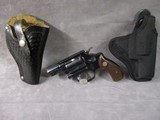 Smith & Wesson Model 36 No Dash .38 Special Blued with 2 holsters - 1 of 15