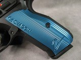 CZ USA Shadow 2 9mm 17+1 Blue Aluminum Grips New in Box - 3 of 15