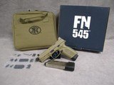 FN USA FN 545 Tactical 15+1/18+1 FDE with Threaded Barrel, Night Sights, New in Box - 1 of 15