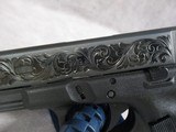 Glock G17 Gen 4 9mm Parabellum DLC Engraved Scrollwork, New in Box - 5 of 15