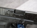Glock G17 Gen 4 9mm Parabellum DLC Engraved Scrollwork, New in Box - 11 of 15