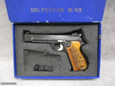 SIG P210DK Danish P M/49 Military Pistol with Original Box, No Import Marks