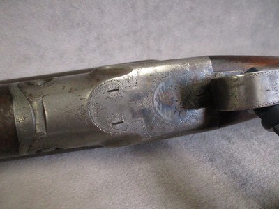 Parker Brothers GH Model SxS 12ga 30” Damascus Barrels Made 1894 - Image 12 of 15