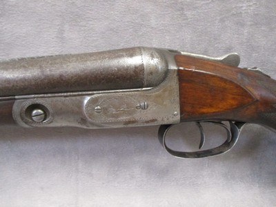Parker Brothers GH Model SxS 12ga 30” Damascus Barrels Made 1894 - Image 8 of 15