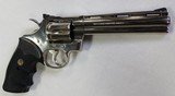 Colt PYTHON 357 Mag., BRIGHT Nickel, 6" Barrel SNAKE Revolver Vintage ~ 1979 ~
