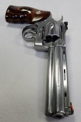 COLT Python .357 Magnum, FLASHY SS 6" BBL & stunning wood grips, Classic SNAKE revolver - 9 of 14