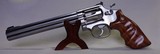 S&W Smith & Wesson Model 617, .22 LR, FLASHY Stainless 8" barrel, NO DASH model! - 2 of 13