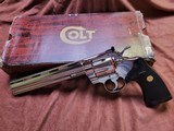 1980 Colt (1 of 251), Nickel Python 8” Target, 38 Special Cal., Revolver (W/Box) - 1 of 12