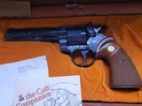 Factory D Engraved Colt Python, 6” ,357 magnum revolver, Mfd 1979 - 13 of 13