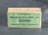 Sealed Box of Winchester 1873 44 40 WCF Ammunition
RARE & Highly Collectible
High Condition!