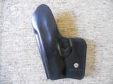 HBE Leatherworks Black Calfskin Pro TL Tuckable Holster (RH) for Colt Defender (or similar sized compact 1911) - 3 of 3