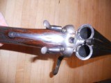 Vintage English Double Hammergun: Thomas Turner receiver with Army & Navy barrels - 5 of 7