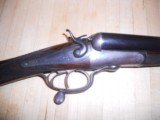Vintage English Double Hammergun: Thomas Turner receiver with Army & Navy barrels - 2 of 7