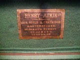 Vintage English Guncase - Leather, Brass Cornered with Henry Atkin Trade Label - 3 of 10