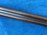 W R Pape 12 gauge (13 bore) SxS Hammer Shotgun with 30" Damascus Barrels - 14 of 15