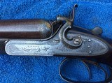 W R Pape 12 gauge (13 bore) SxS Hammer Shotgun with 30" Damascus Barrels - 2 of 15