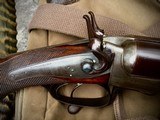 Rare W.W. Greener 12 Bore (2 1/2 in.) Double Barrel Back Action Jones Patent Rotary Underlever Hammer Rifle - 2 of 15