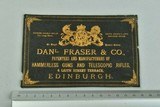 Original Dan'l Fraser & Co. Black Leather Trade Label - 1 of 4