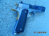 Unfired Springfield Armory 1911-A1 Full Custom Race Gun with 24K Gold & Display Case - 14 of 15