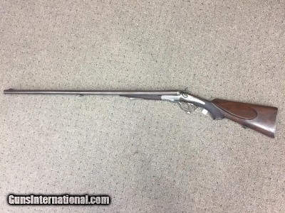 Fine and Unusual J. Gasser underlever hammer Side by Side Shotgun-Rifle Combination 8x75R and 16 GA Shotgun
