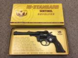 6 Inch High Standard Sentinel R101 9 Shot .22 S, L, LR Revolver With Original Box - 1 of 11