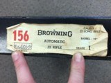 Belgian Browning Auto Rifle Grade I, .22LR with original box 1962 manufacture - 13 of 14