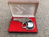 High Standard DM-101 Nickel .22 Magnum Derringer with box, instructions, more - 3 of 9