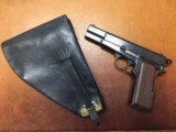 Early Belgian Post-War Browning Hi-Power Serial number matching 9mm with holster - 1 of 12
