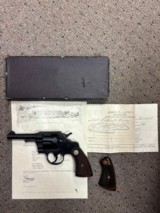 Colt Official Police .38 1946 Manufacture With Original Box and Colt Letter - 1 of 10