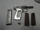 Colt Mark IV Series 70 1911 Nickel Plate Original Wood Grips, 1973 Vintage .45 Automatic. Excellent Condition. - 10 of 13