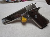Colt Mark IV Series 70 1911 Nickel Plate Original Wood Grips, 1973 Vintage .45 Automatic. Excellent Condition. - 2 of 13